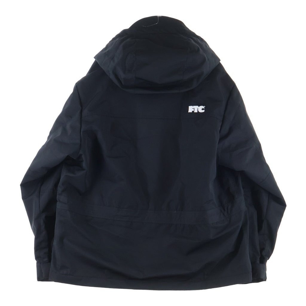 FTC(エフシーティー) 25AW WATERPROOF 3L MOUNTAIN JACKET ウォータープルーフ ロゴエンブロイダリー ナイロン フーデッド ジップアップ マウンテンジャケット