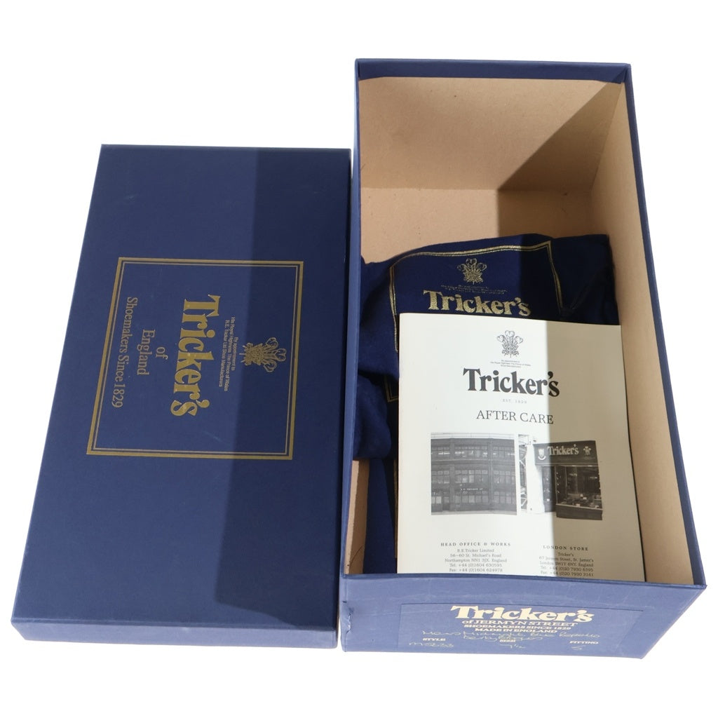 Tricker's(トリッカーズ) BURTON バートン ウィングチップ スウェードレザー ドレスシューズ ネイビー M5633