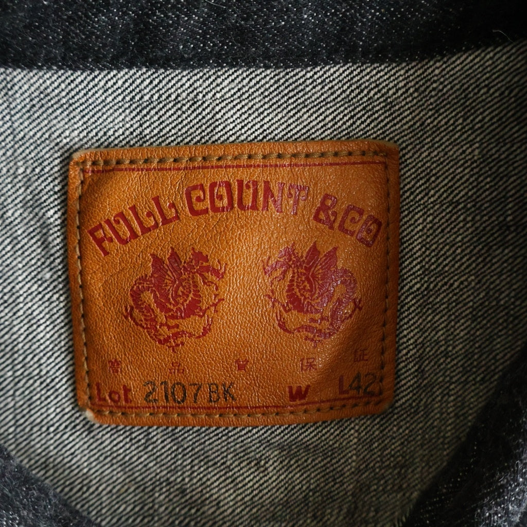 FULLCOUNT(フルカウント) TYPE-1 DENIM JACKET ファースト デニムトラッカージャケット ブラック 2107BK
