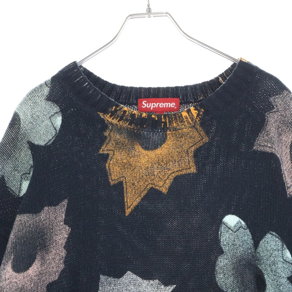 SUPREME(シュプリーム) 22SS Nate Lowman Sweater ネイト ロウマン スウェット ニットセーター ブラック