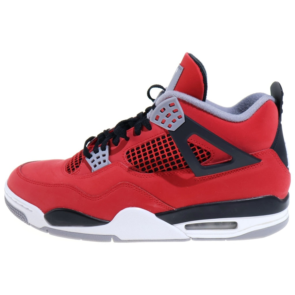NIKE(ナイキ) AIR JORDAN 4 RETRO TORO BRAVO エアジョーダン4 レトロ トロブラボー ハイカットスニーカー レッド US12/30cm FQ8138-600