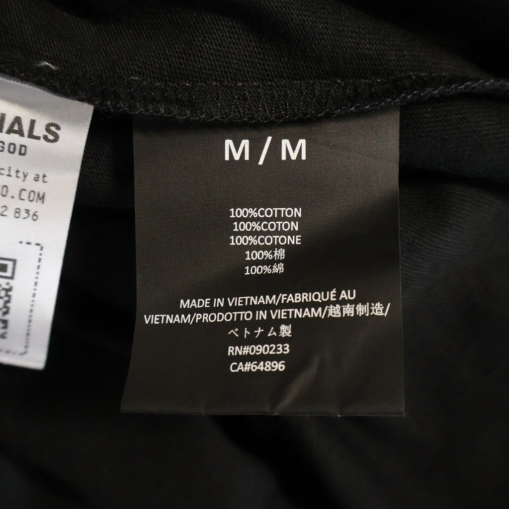 FEAR OF GOD ESSENTIALS(フィアオブゴッド エッセンシャルズ) JERSEY LONG-SLEEVE T-SHIRT ジャージー ロゴプリント クルーネック 長袖Tシャツ カットソー 125H0244370F