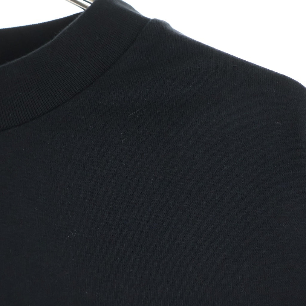 FEAR OF GOD ESSENTIALS(フィアオブゴッド エッセンシャルズ) JERSEY LONG-SLEEVE T-SHIRT ジャージー ロゴプリント クルーネック 長袖Tシャツ カットソー ブラック 125H0244370F