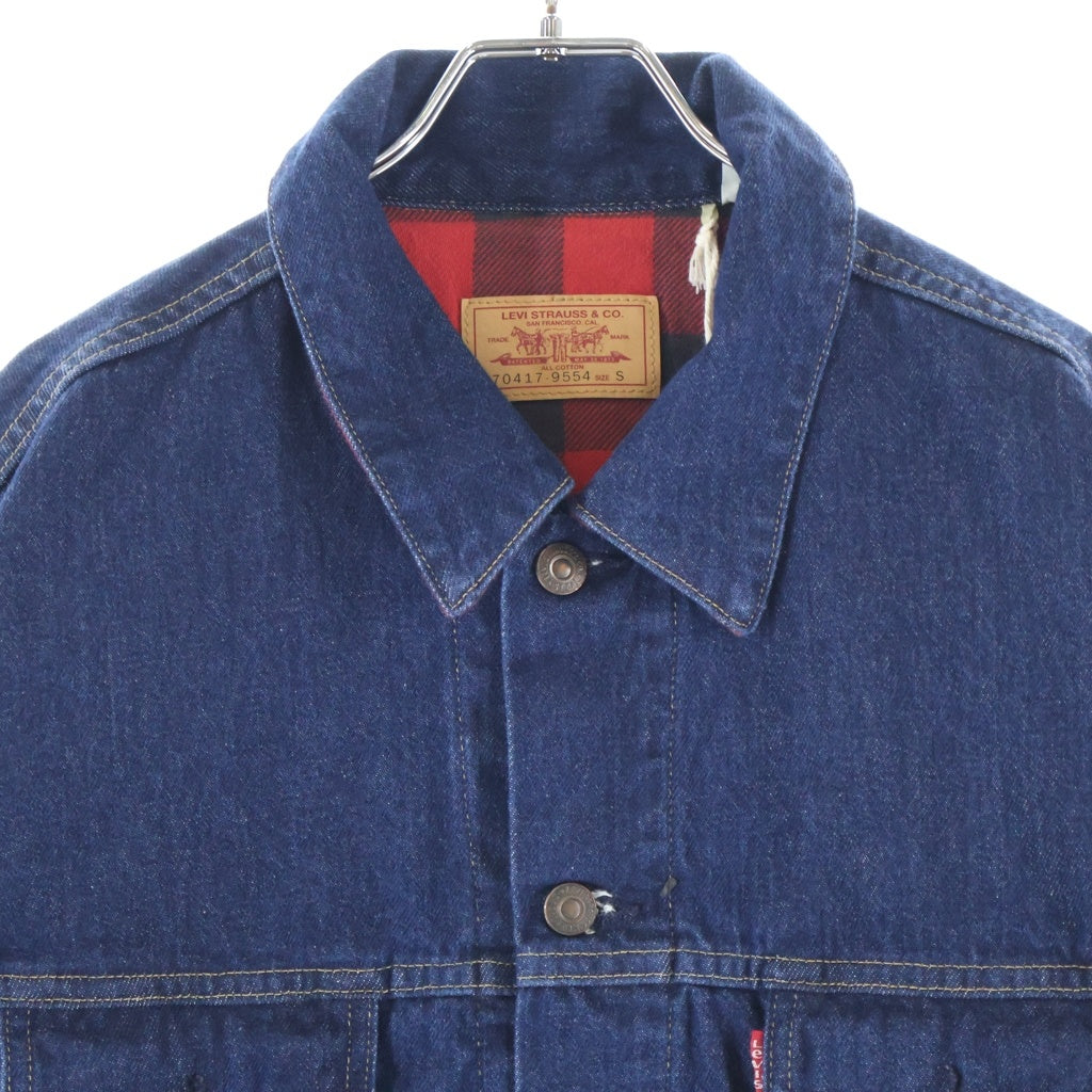 Levi's VINTAGE CLOTHING(リーバイス ビンテージ クロージング) 70417-9554 フランネルライナー デニムトラッカージャケット Gジャン インディゴ 18871-0002