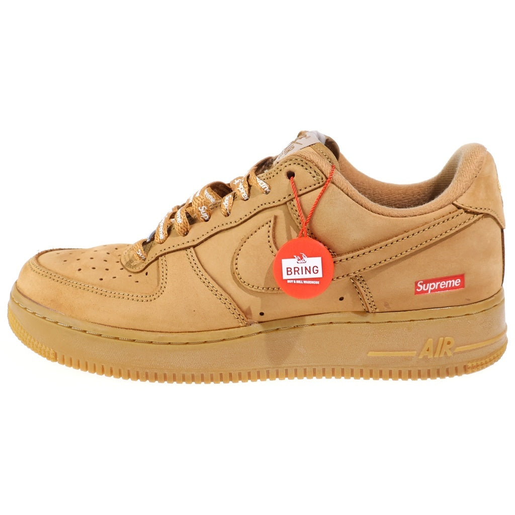 NIKE(ナイキ) ×SUPREME AIR FORCE1 LOW FLAX WHEAT シュプリーム エアフォース1 フラックス ウィート ローカットスニーカー ブラウン US8/26cm DN1555-200