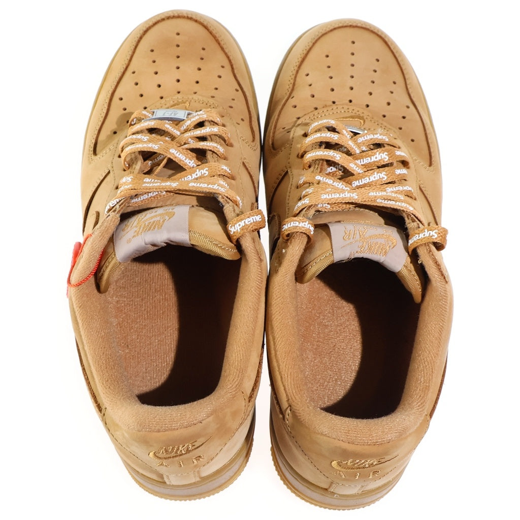NIKE(ナイキ) ×SUPREME AIR FORCE1 LOW FLAX WHEAT シュプリーム エアフォース1 フラックス ウィート ローカットスニーカー ブラウン US8/26cm DN1555-200