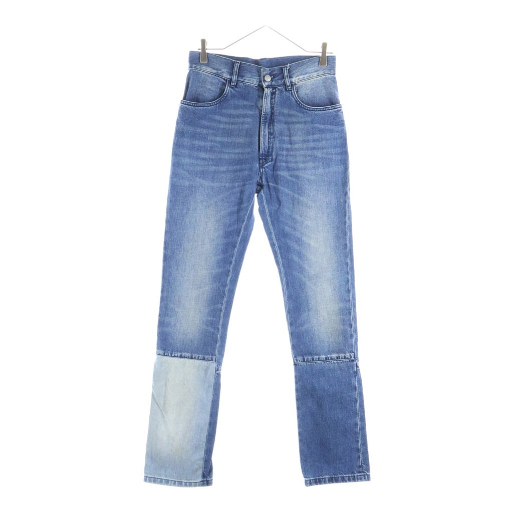 Maison Margiela(メゾンマルジェラ) 16AW パッチワーク ジップフライ ストレートデニムパンツ ジーンズ インディゴ S50LA0079