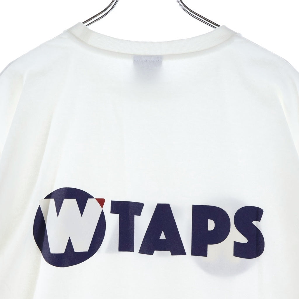 WTAPS(ダブルタップス) 25SS TNNL SS / COTTON 両面プリント クルーネック コットン半袖Tシャツ カットソー ホワイト 251ATDT-STM09S