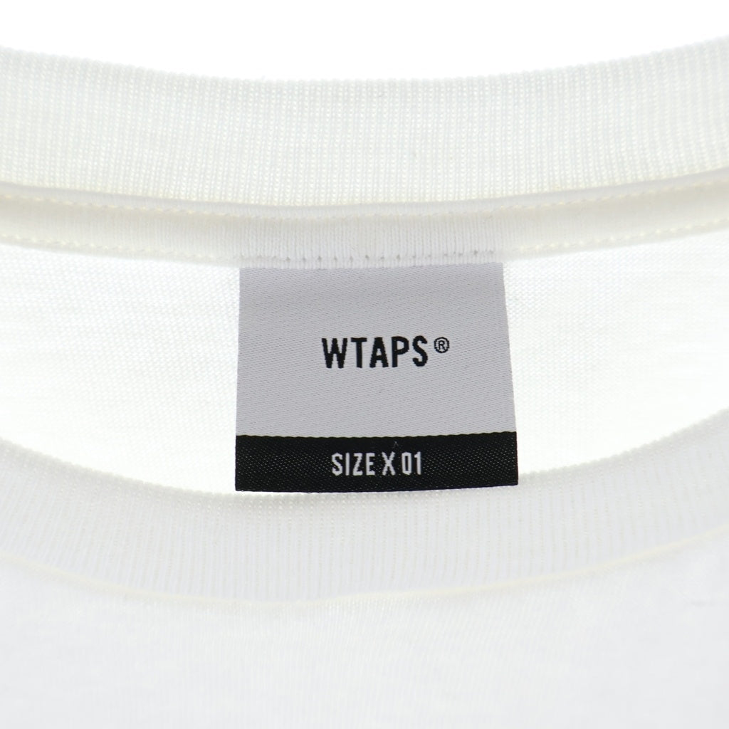 WTAPS(ダブルタップス) 25SS TNNL SS / COTTON 両面プリント クルーネック コットン半袖Tシャツ カットソー ホワイト 251ATDT-STM09S