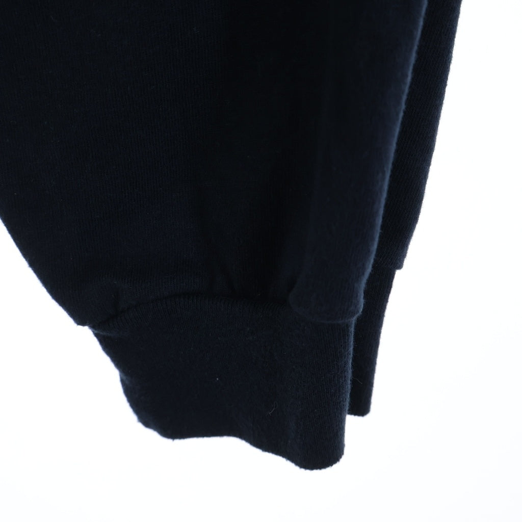 WTAPS(ダブルタップス) 23SS IAN LS / CTPL. LEAGUE ロゴエンブロイダリー クルーネック ラグランロングスリーブ Tシャツ カットソー ホワイト/ネイビー 231ATDT-CSM19