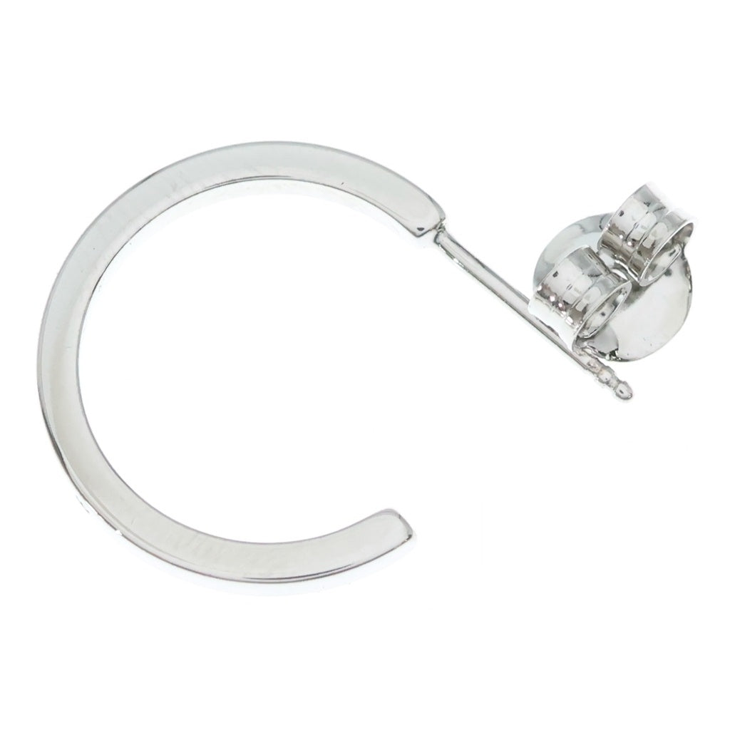 MM6 Maison Margiela(エムエムシックスメゾンマルジェラ) LOGO CIRCLE EARRINGS ロゴサークルピアス シルバー SM7VG0022