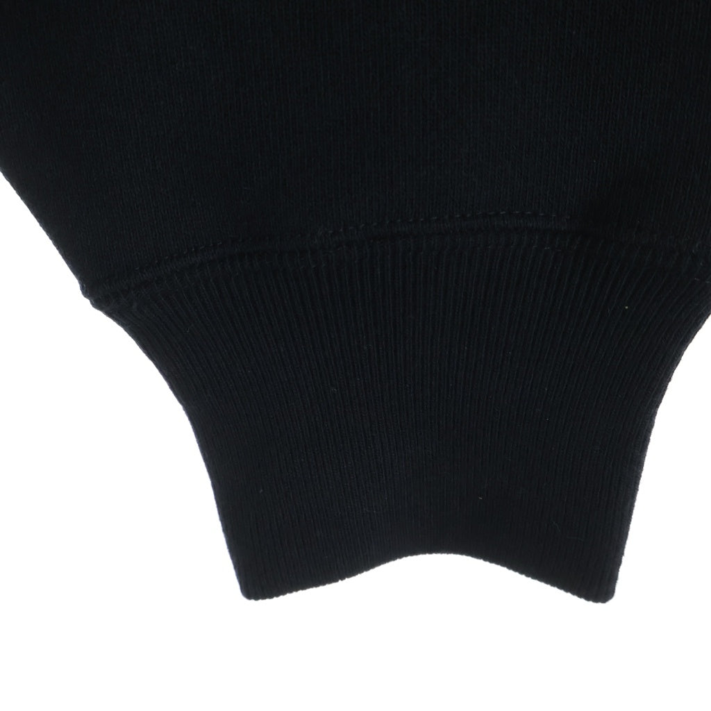 WTAPS(ダブルタップス) 24SS ACADEMY SWEATER / COTTON. COLLEGE フロントロゴパッチ クルーネックプルオーバースウェット トレーナー ブラック 241ATDT-CSM03