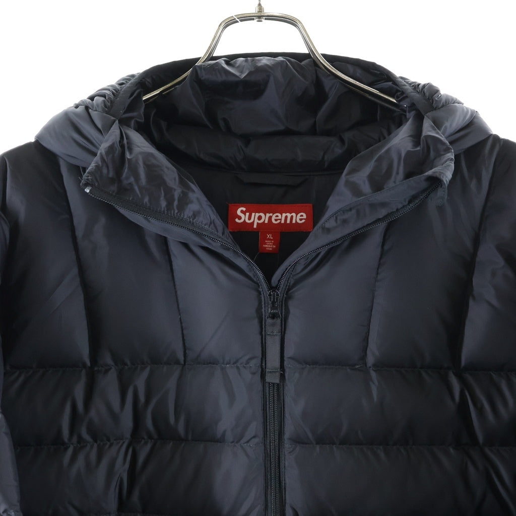 SUPREME(シュプリーム) 25AW Micro Down Half Zip Hooded Pullover マイクロダウン ハーフジップ フーデッドプルオーバーパーカー ブラック