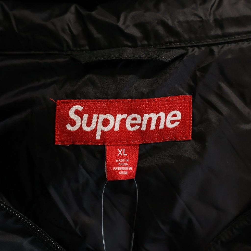 SUPREME(シュプリーム) 25AW Micro Down Half Zip Hooded Pullover マイクロダウン ハーフジップ フーデッドプルオーバーパーカー ブラック