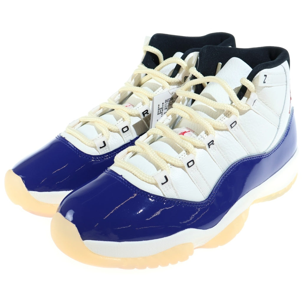 NIKE(ナイキ) JORDAN RETRO RARE AIR エア ジョーダン 11 レトロ レアエア ハイカットスニーカー ホワイト/ブルー US9.5/27.5cm IH0296-400