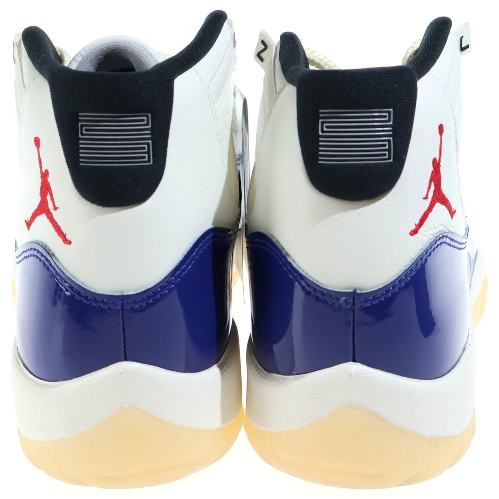 NIKE(ナイキ) JORDAN RETRO RARE AIR エア ジョーダン 11 レトロ レアエア ハイカットスニーカー ホワイト/ブルー US9.5/27.5cm IH0296-400