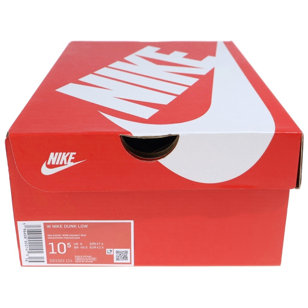 NIKE(ナイキ) WMNS DUNK LOW SAIL CACAO WOW ウィメンズ ダンク セイル カカオ ワオ ローカットスニーカー ブラウン/ホワイト US10.5/27.5cm DD1503-124 レディース