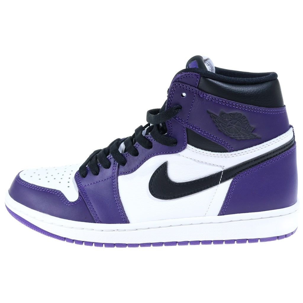 NIKE(ナイキ) AIR JORDAN RETRO HIGH OG COURT PURPLE エアジョーダン 1 レトロ コートパープル ハイカットスニーカー パープル/ホワイト US10/27cm 555088-500