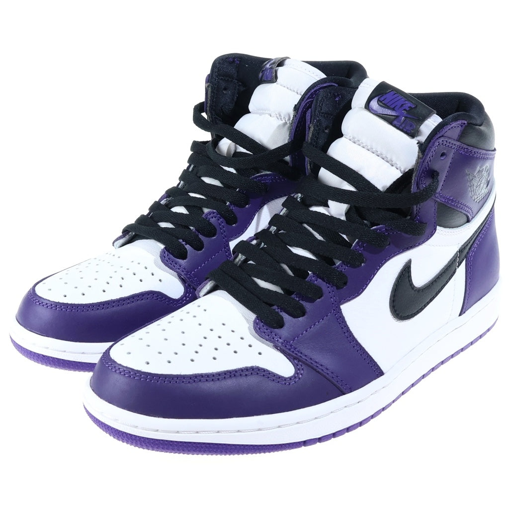 NIKE(ナイキ) AIR JORDAN RETRO HIGH OG COURT PURPLE エアジョーダン 1 レトロ コートパープル ハイカットスニーカー パープル/ホワイト US10/27cm 555088-500