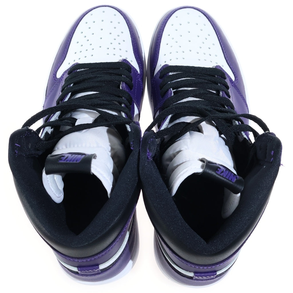 NIKE(ナイキ) AIR JORDAN RETRO HIGH OG COURT PURPLE エアジョーダン 1 レトロ コートパープル ハイカットスニーカー パープル/ホワイト US10/27cm 555088-500