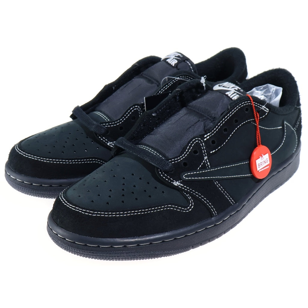 NIKE(ナイキ) ×TRAVIS SCOTT AIR JORDAN 1 LOW OG SP BLACK PHANTOM トラヴィススコット エアジョーダン ブラックファントム ローカットスニーカー ブラック US9/27cm DM7866-001