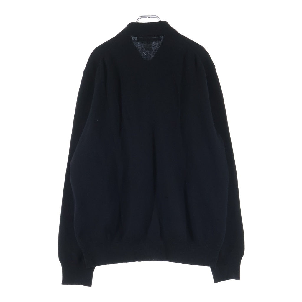 COMME des GARCONS SHIRT(コムデギャルソンシャツ) 24AW 12ゲージ ウール 厚手ニットポロシャツ ブラック FN-N010