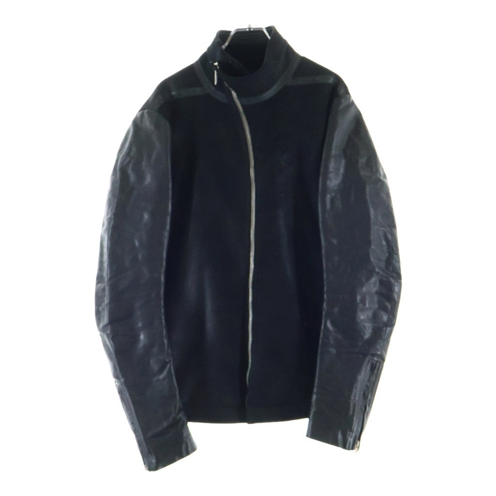 Rick Owens(リックオウエンス) ヴィンテージ期 レザー スウェード 切り替え ライダースジャケット ブラック