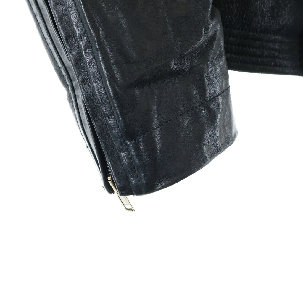 Rick Owens(リックオウエンス) ヴィンテージ期 レザー スウェード 切り替え ライダースジャケット ブラック