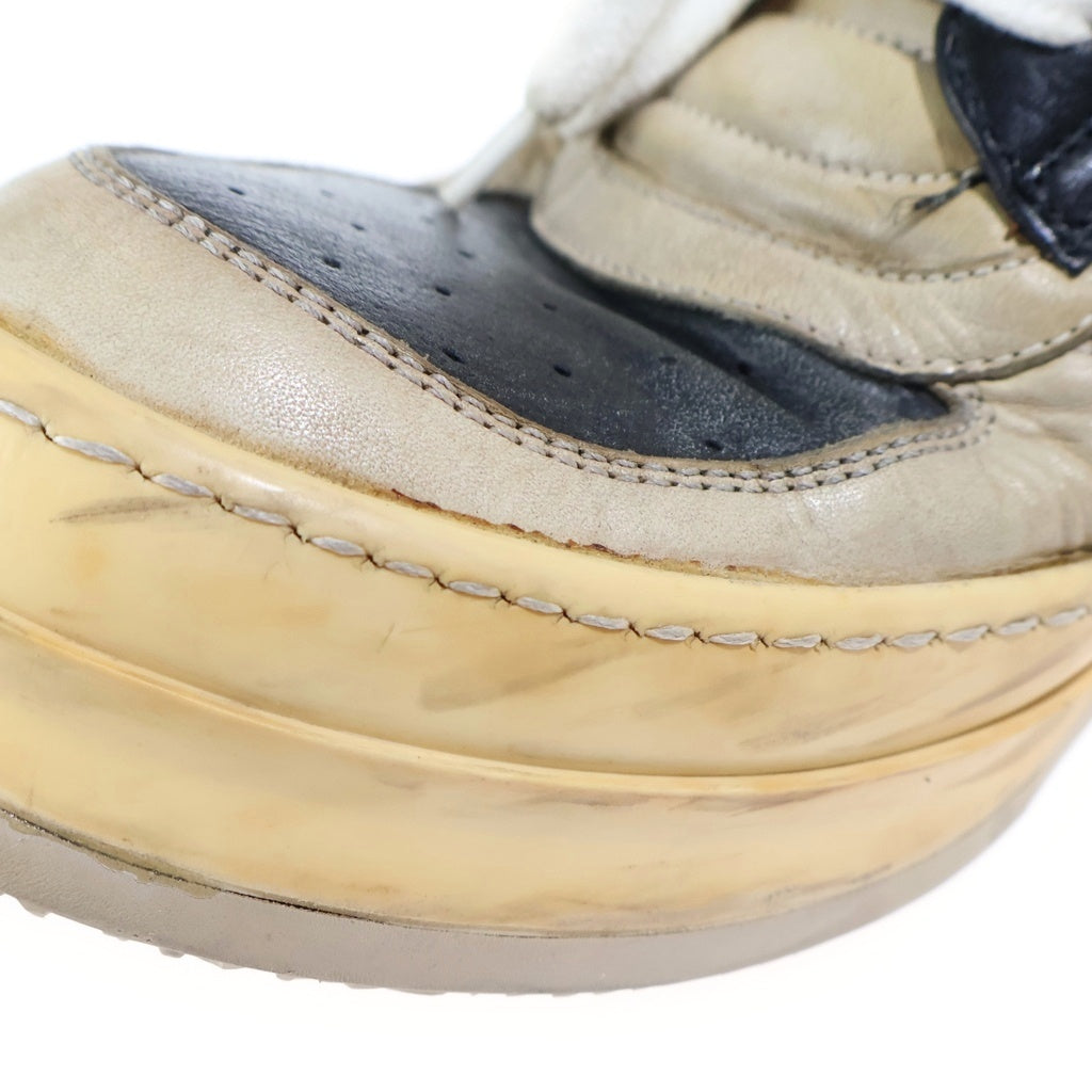 Rick Owens(リックオウエンス) 初期型 GEO DUNK BASKET SNEAKER ジオバスケット ダンク ハイカットスニーカー ブラック/ホワイト