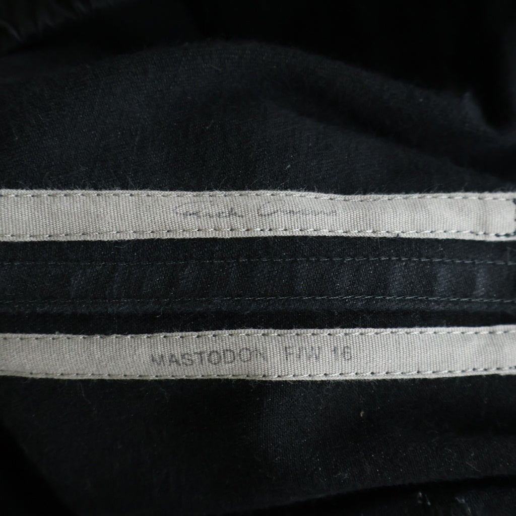 Rick Owens(リックオウエンス) 16AW MASTDON期 CARGO マストドン ボタンフライカーゴパンツ ブラック RR16F6300-SB