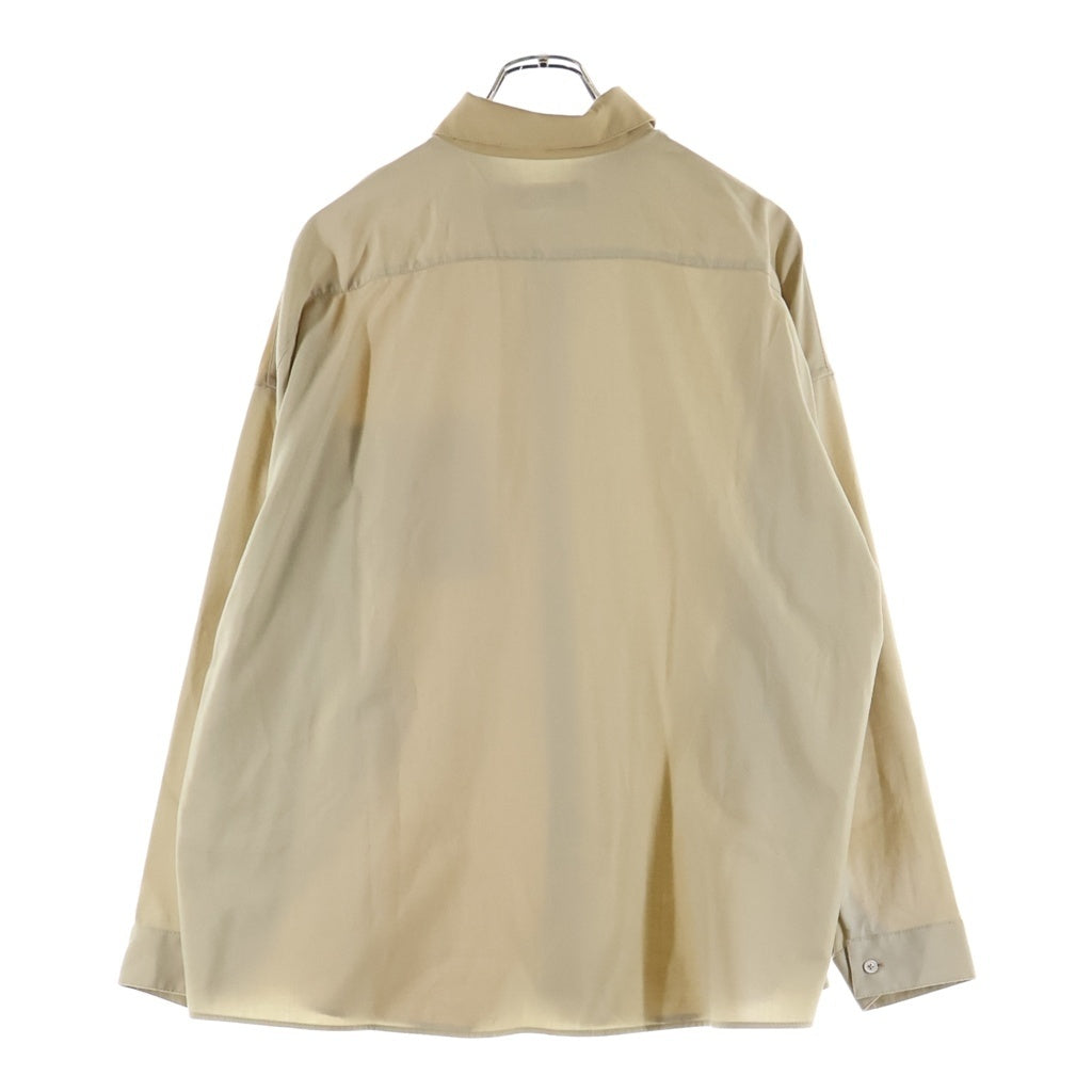 MARNI(マルニ) 22SS ウールトロピカル レギュラーカラーブロック 長袖シャツ ベージュ CUMU0061QU