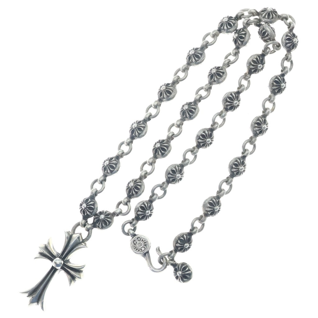 CHROME HEARTS(クロムハーツ) #1 CRSBL CHN SML CH CRS クロスボールチェーン スモールCHクロス ネックレス シルバー BCA193