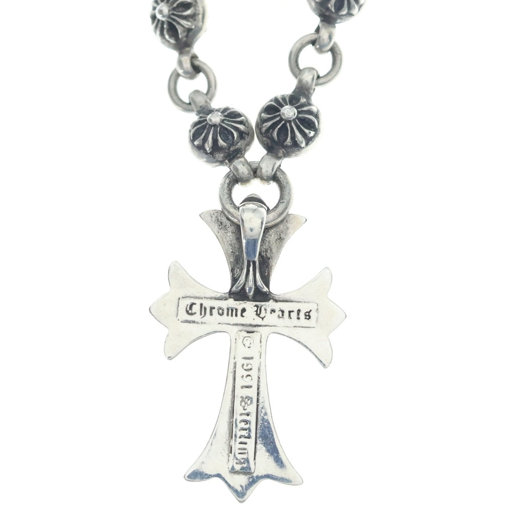 CHROME HEARTS(クロムハーツ) #1 CRSBL CHN SML CH CRS クロスボールチェーン スモールCHクロス ネックレス シルバー BCA193