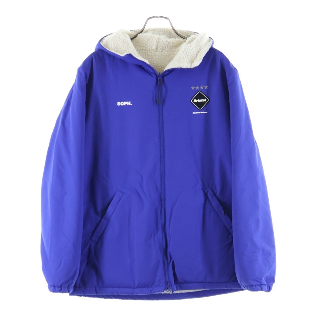 F.C.R.B./F.C.Real Bristol/FCRB(エフシーアールビー/エフシーレアルブリストル) 18AW REVERSIBLE BOA COACH JACKET リバーシブル ボア リバーシブルコーチジャケット ブルー/ベージュ FCRB-189049
