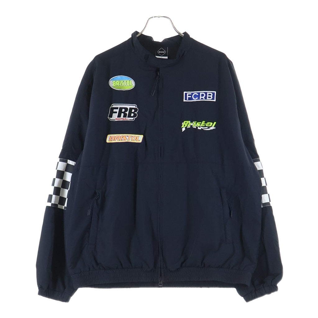 F.C.R.B./F.C.Real Bristol/FCRB(エフシーアールビー/エフシーレアルブリストル) 19SS MULTI LOGO SUPPORTER JACKET マルチロゴ サポータージャケット アームチェッカー切替 ジップアップナイロンジャケット