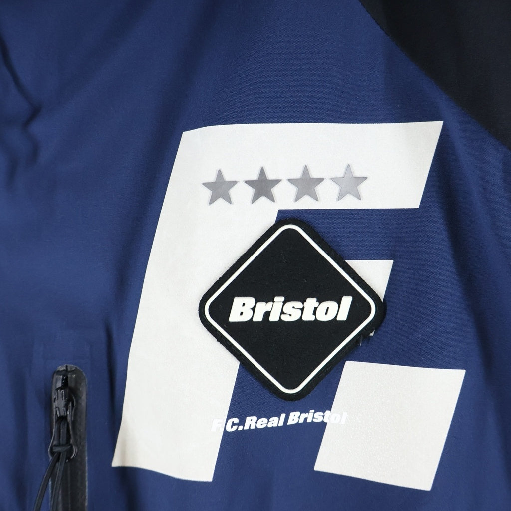F.C.R.B./F.C.Real Bristol/FCRB(エフシーアールビー/エフシーレアルブリストル) 18AW TOUR JACKET ツアージャケット バックロゴ ジップアップ ナイロンフーデッドジャケット FCRB-189041