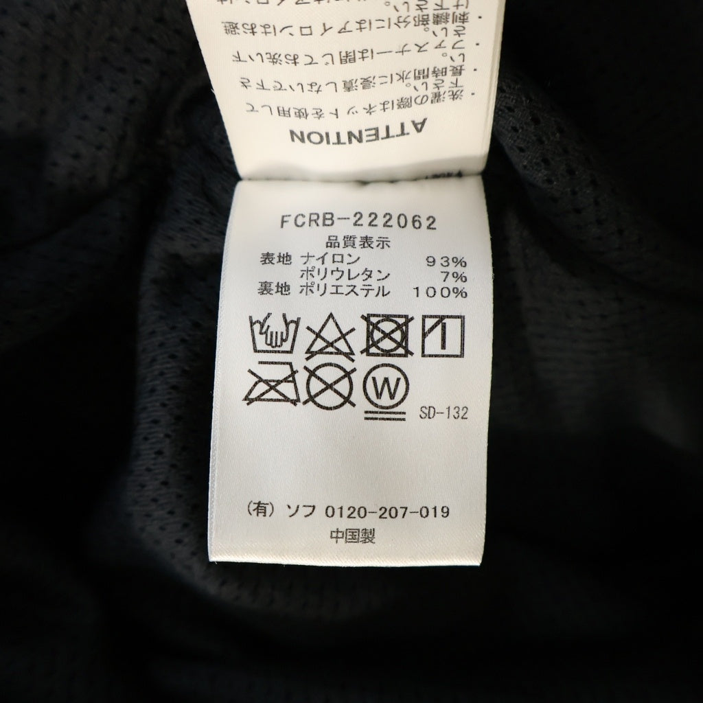 F.C.R.B./F.C.Real Bristol/FCRB(エフシーアールビー/エフシーレアルブリストル) 22AW LYCRA TRACK PANTS ライクラ サイドロゴワッペン ストレッチトラックパンツ ブラック FCRB-222062
