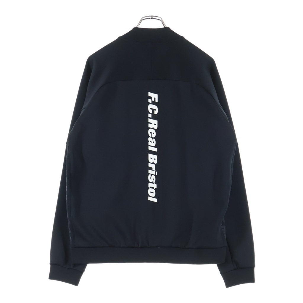 F.C.R.B./F.C.Real Bristol/FCRB(エフシーアールビー/エフシーレアルブリストル) 22SS PDK JACKET バックロゴプリント トラックジャケット ジップアップブルゾン ブラック FCRB-220002