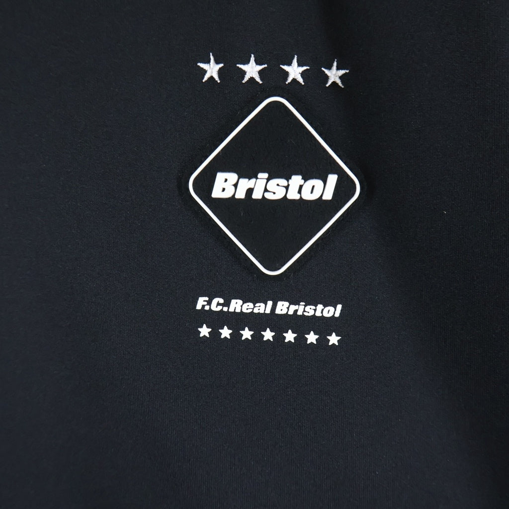 F.C.R.B./F.C.Real Bristol/FCRB(エフシーアールビー/エフシーレアルブリストル) 22SS PDK JACKET バックロゴプリント トラックジャケット ジップアップブルゾン ブラック FCRB-220002