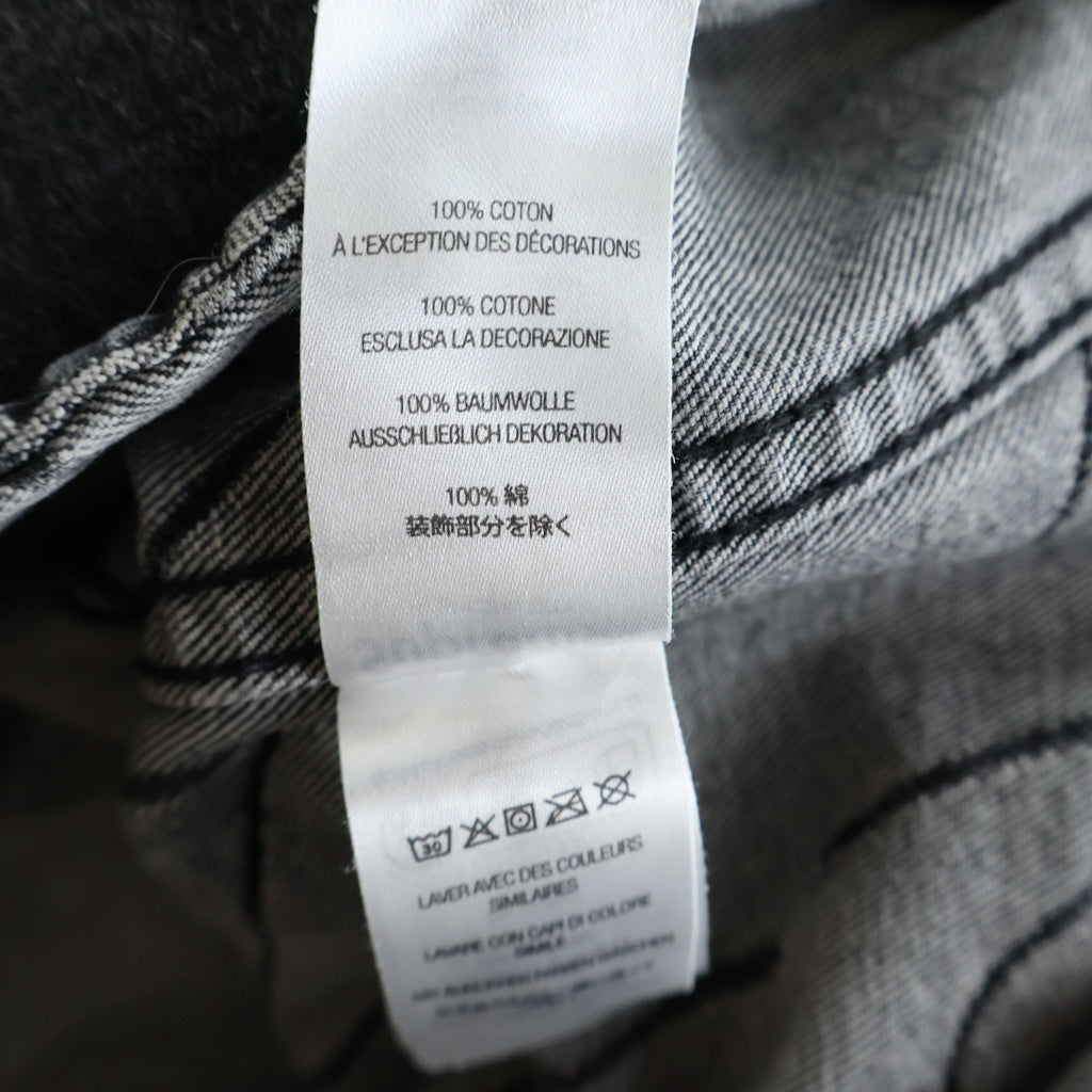 SUPREME(シュプリーム) 23AW Handwriting Jacquard Denim Shirt ハンドライティング ジャガード デニム 長袖ボタンダウンシャツ ブラック
