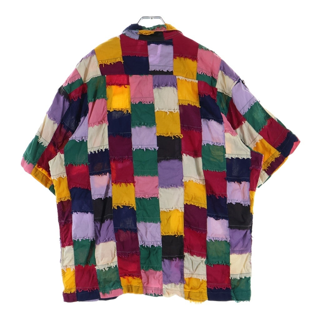 SUPREME(シュプリーム) 23SS Patchwork S/S Shirt パッチワーク 半袖コットンシャツ マルチカラー