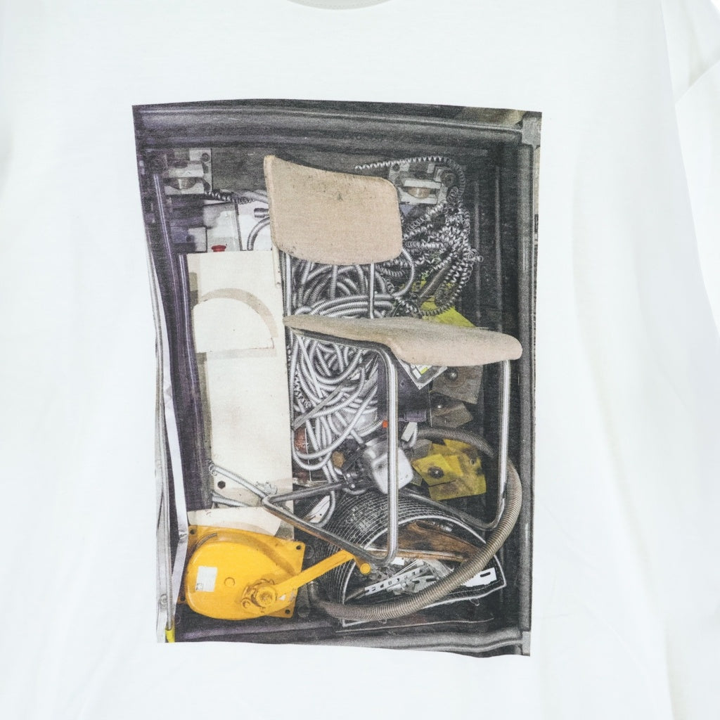 JUNYA WATANABE COMME des GARCONS(ジュンヤワタナベ コムデギャルソン) 25AW AD2025 フロントプリント クルーネック半袖Tシャツ カットソー ホワイト WP-T003