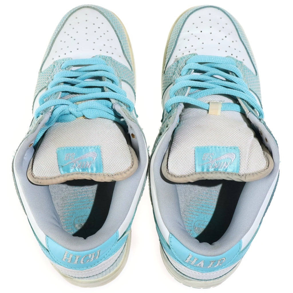 NIKE SB(ナイキエスビー) 【観賞用 2005年製】 DUNK LOW PRM HIGH HAIR ダンク プレミアム ハイヘアー ローカットスニーカー ブルー/ホワイト US9/27cm 313170-142
