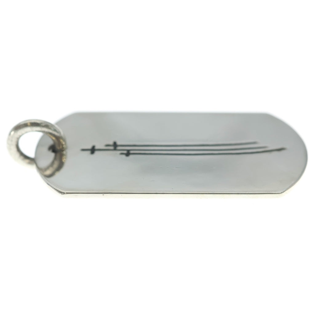 CHROME HEARTS(クロムハーツ) D TAG LRG RS3 クロス ドッグタグ ペンダントトップ シルバー