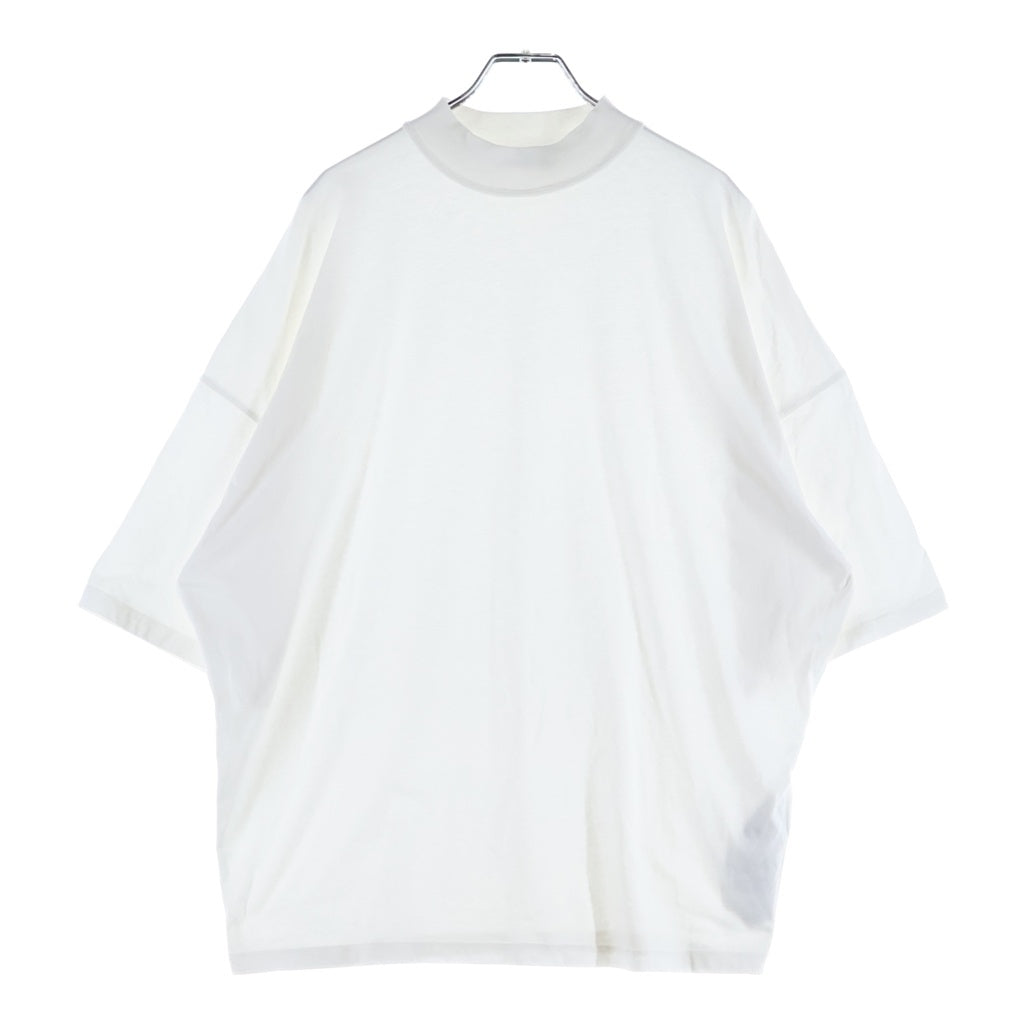 JIL SANDER(ジルサンダー) モックネック オーバーサイズ 半袖Tシャツ カットソー ホワイト J21GC0005 J45084