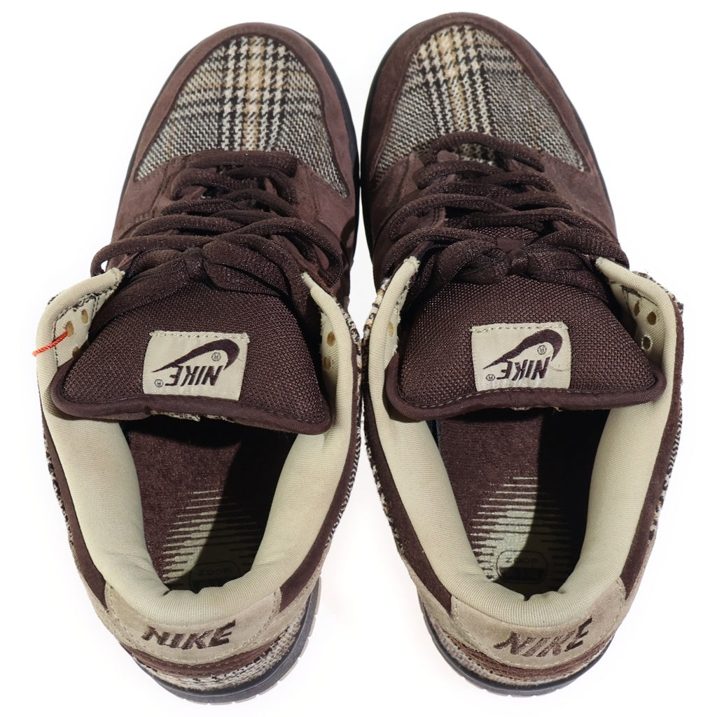 NIKE SB(ナイキエスビー) 【観賞用 2004年製】 DUNK LOW PRO TWEED ダンク プロ ツイード ローカットスニーカー ブラウン US9.5/27.5cm 304292-223