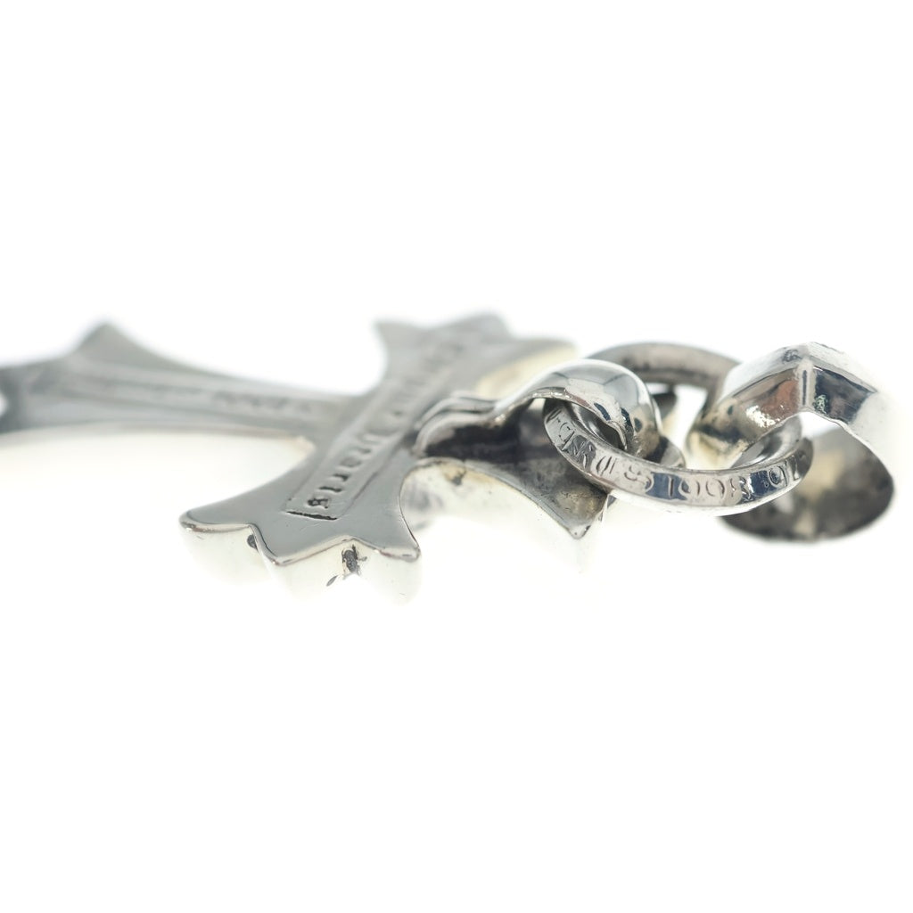 CHROME HEARTS(クロムハーツ) CH CRS SML W/BALE Wベイル スモールCHクロス ペンダントトップ シルバー BCA218