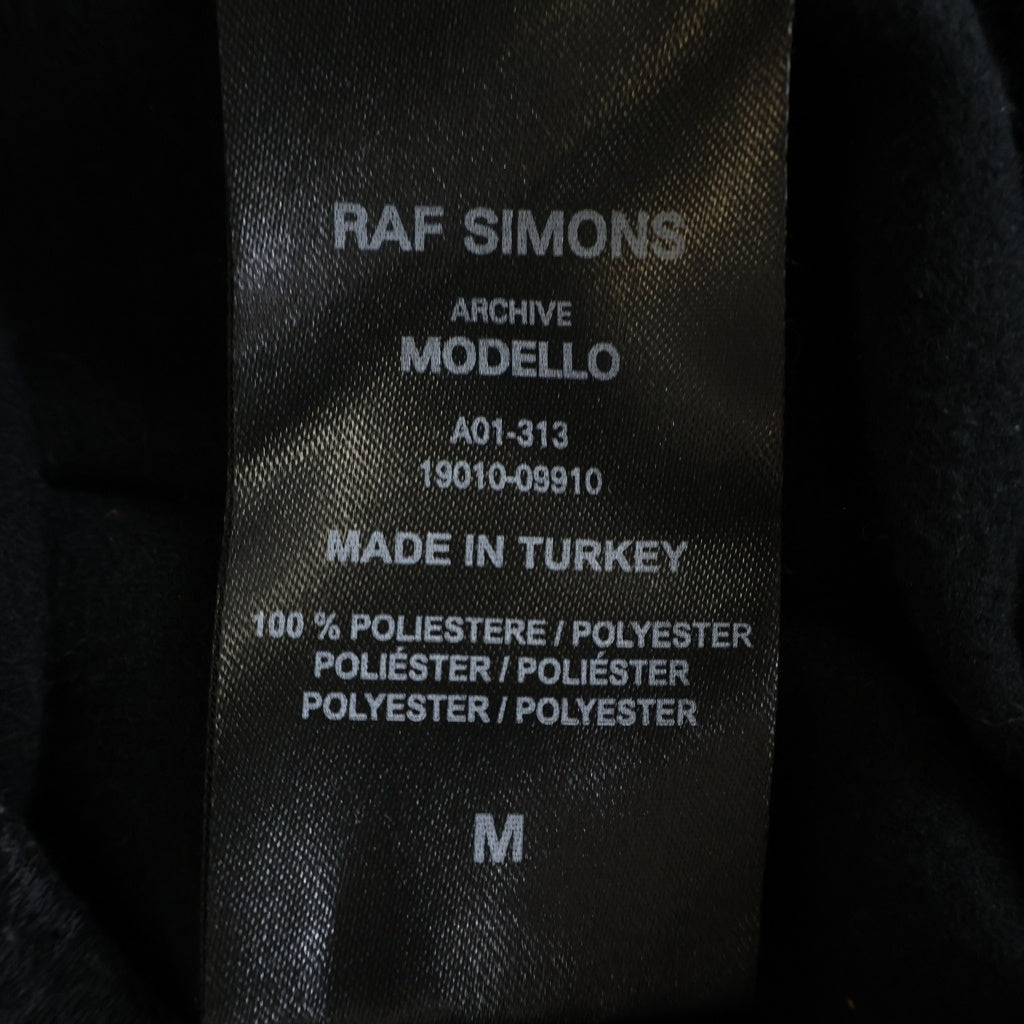 RAF SIMONS(ラフシモンズ) ARCHIVE REDUX SCHOOL PUNK期 復刻 カットオフ サイドストライプ トラックパンツ ブラック A01-313 19010-09910