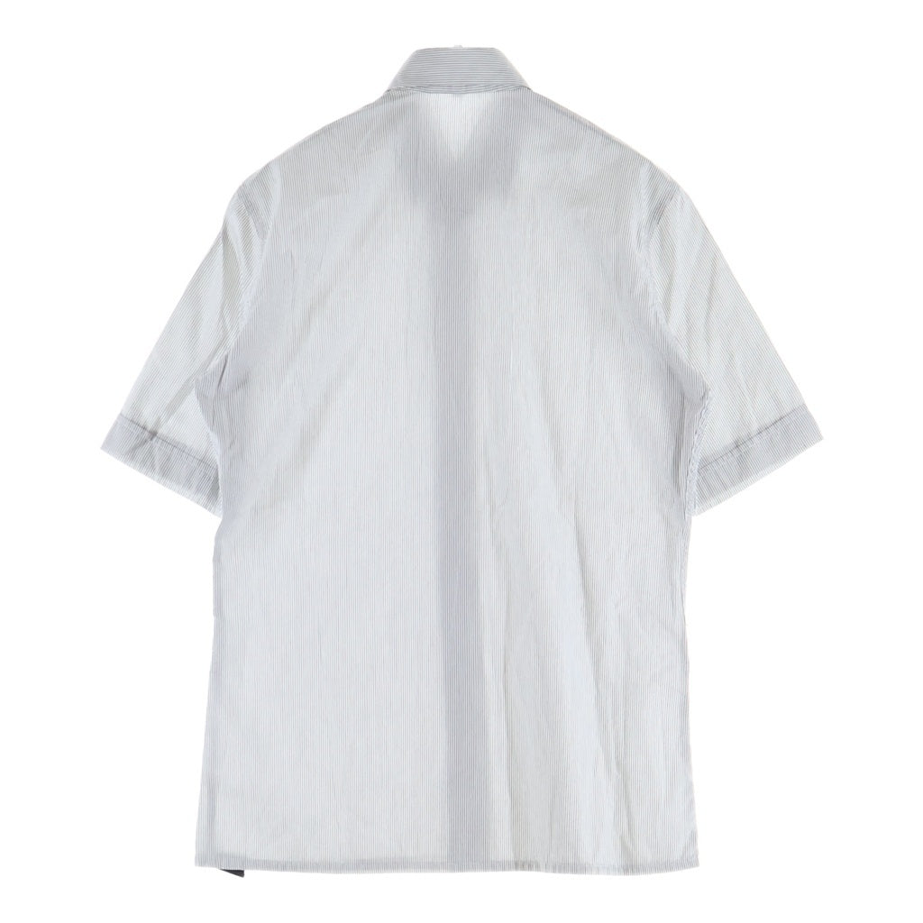 RAF SIMONS(ラフシモンズ) 02SS ARCIVE アーカイブ テロ期 ストライプ ボタンダウン 半袖シャツ ホワイト