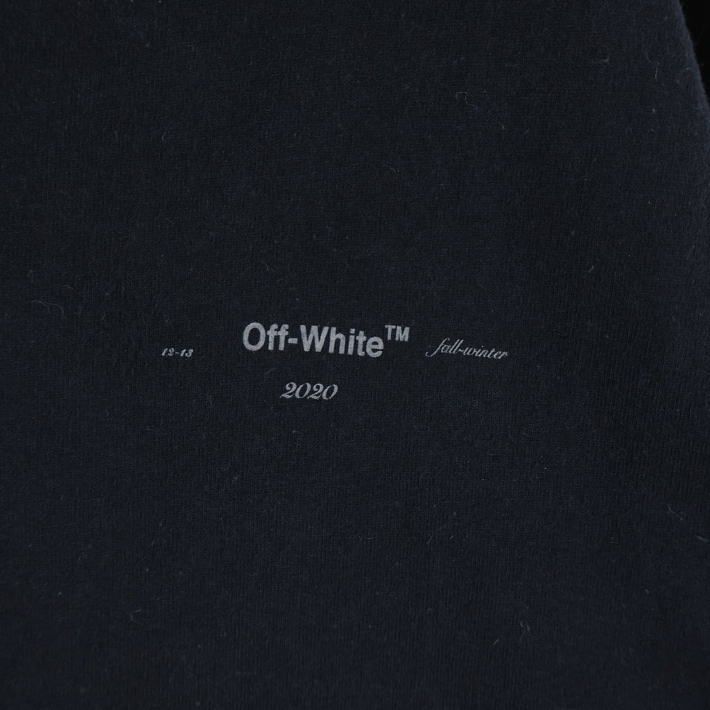 OFF-WHITE(オフホワイト) BACKBONE ARROW バックボーンアロー クルーネック 半袖Tシャツ カットソー ブラック OMAA038E19185001